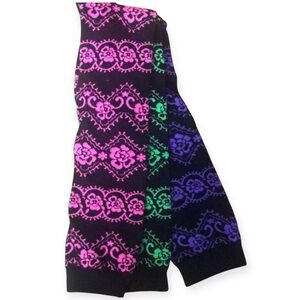 4/$25 LITTLE MISS MATCHED Girl Knee High Socks Pair Of 3 Age 10-110 Black Floral